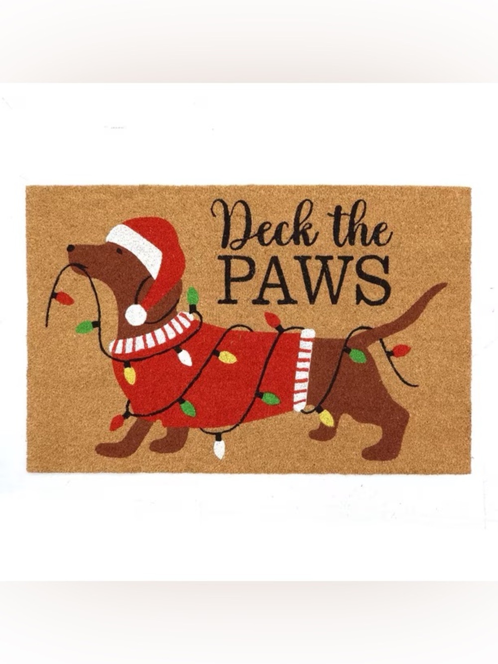 Holiday Coir Doormat